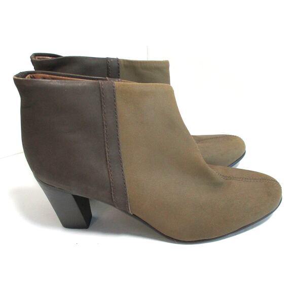 LL Bean Women's Brown Pull On High Heel Ankle Boots Size 7.5M - Picture 2 of 10